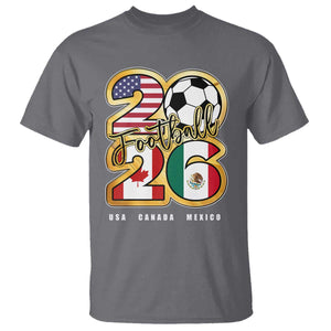 Soccer Football Lover T Shirt USA Canada Mexico Pride 2026 TS11 Charcoal Print Your Wear