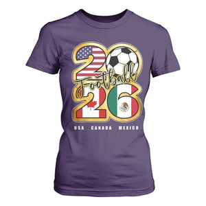 Soccer Football Lover T Shirt For Women USA Canada Mexico Pride 2026 TS11 Purple Print Your Wear