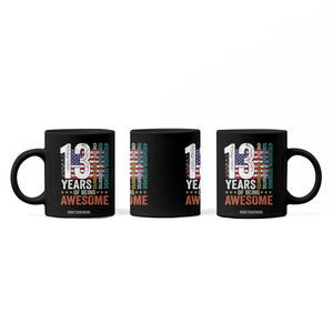 Funny 13th Birthday Coffee Mug 13 Years 156 Months Of Being Awesome American Flag TS11 Print Your Wear