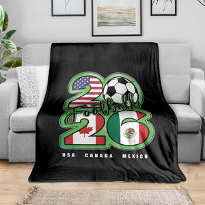 Soccer Football Lover Throw Blanket USA Canada Mexico Pride 26 TS11 Print Your Wear