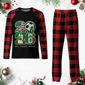 Soccer Football Lover Plaid Pajama Set USA Canada Mexico Pride 26 TS11 Buffalo Plaid Print Your Wear