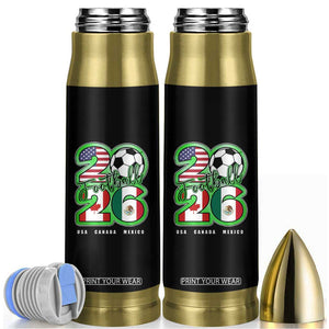 Soccer Football Lover Bullet Tumbler USA Canada Mexico Pride 26 TS11 Black Print Your Wear