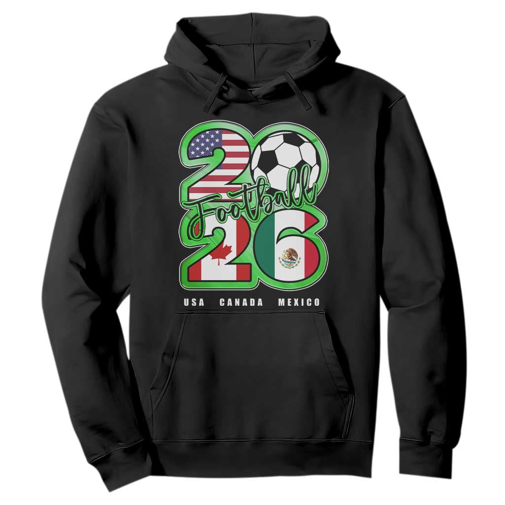 Soccer Football Lover Hoodie USA Canada Mexico Pride 26 TS11 Black Print Your Wear