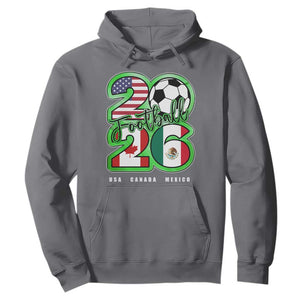 Soccer Football Lover Hoodie USA Canada Mexico Pride 26 TS11 Charcoal Print Your Wear