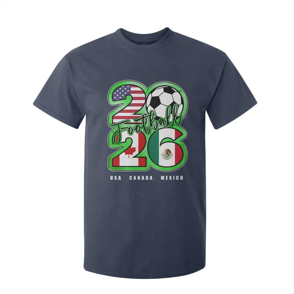 Soccer Football Lover T Shirt For Kid USA Canada Mexico Pride 26 TS11 Navy Print Your Wear