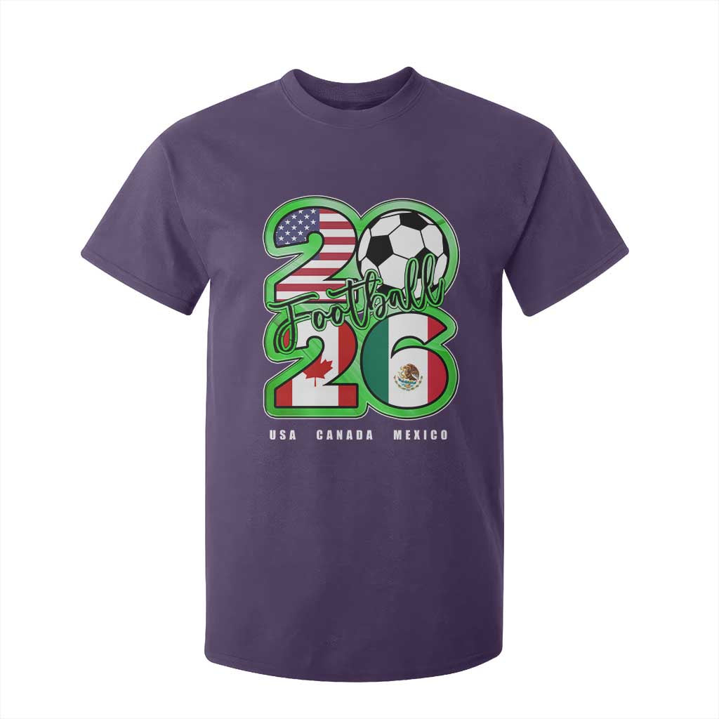 Soccer Football Lover T Shirt For Kid USA Canada Mexico Pride 26 TS11 Purple Print Your Wear