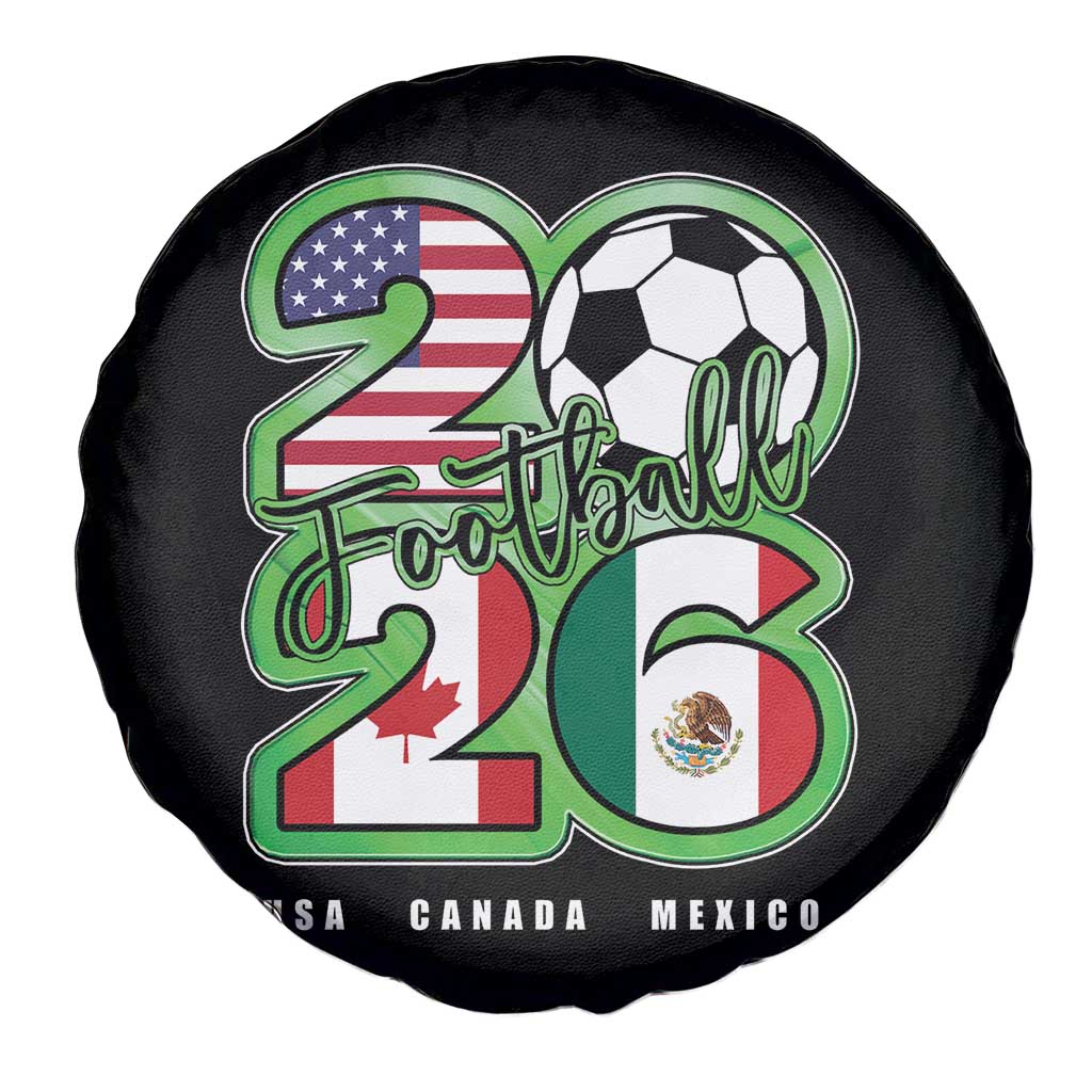 Soccer Football Lover Spare Tire Cover USA Canada Mexico Pride 26 TS11 Print Your Wear