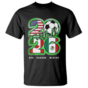 Soccer Football Lover T Shirt USA Canada Mexico Pride 26 TS11 Black Print Your Wear