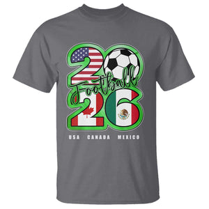 Soccer Football Lover T Shirt USA Canada Mexico Pride 26 TS11 Charcoal Print Your Wear