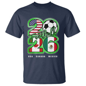 Soccer Football Lover T Shirt USA Canada Mexico Pride 26 TS11 Navy Print Your Wear