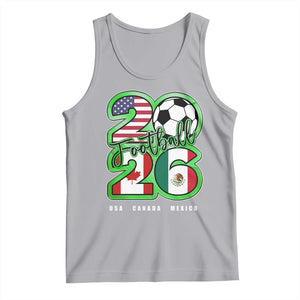 Soccer Football Lover Tank Top USA Canada Mexico Pride 26 TS11 Athletic Heather Print Your Wear
