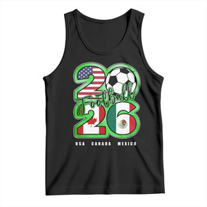 Soccer Football Lover Tank Top USA Canada Mexico Pride 26 TS11 Black Print Your Wear