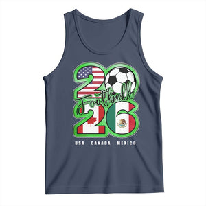 Soccer Football Lover Tank Top USA Canada Mexico Pride 26 TS11 Navy Print Your Wear