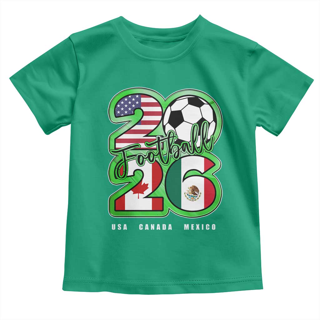 Soccer Football Lover Toddler T Shirt USA Canada Mexico Pride 26 TS11 Irish Green Print Your Wear