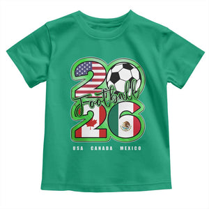 Soccer Football Lover Toddler T Shirt USA Canada Mexico Pride 26 TS11 Irish Green Print Your Wear