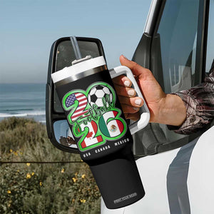 Soccer Football Lover Tumbler With Handle USA Canada Mexico Pride 26 TS11 Print Your Wear