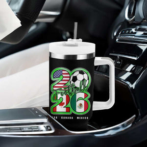 Soccer Football Lover Tumbler With Handle USA Canada Mexico Pride 26 TS11 Print Your Wear