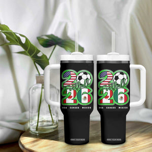 Soccer Football Lover Tumbler With Handle USA Canada Mexico Pride 26 TS11 Print Your Wear