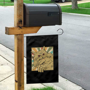 Funny Cat Bite Horror Anime Crazy Kitten Japanese Garden Flag TS11 Print Your Wear