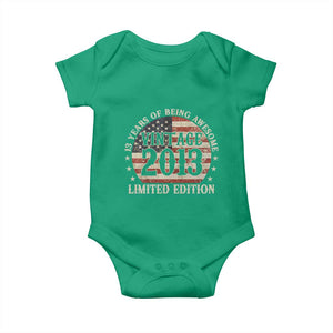 13th Birthday 2026 Baby Onesie Vintage 2013 Limited Edition 13 Years Of Being Awesome TS11 Irish Green Print Your Wear