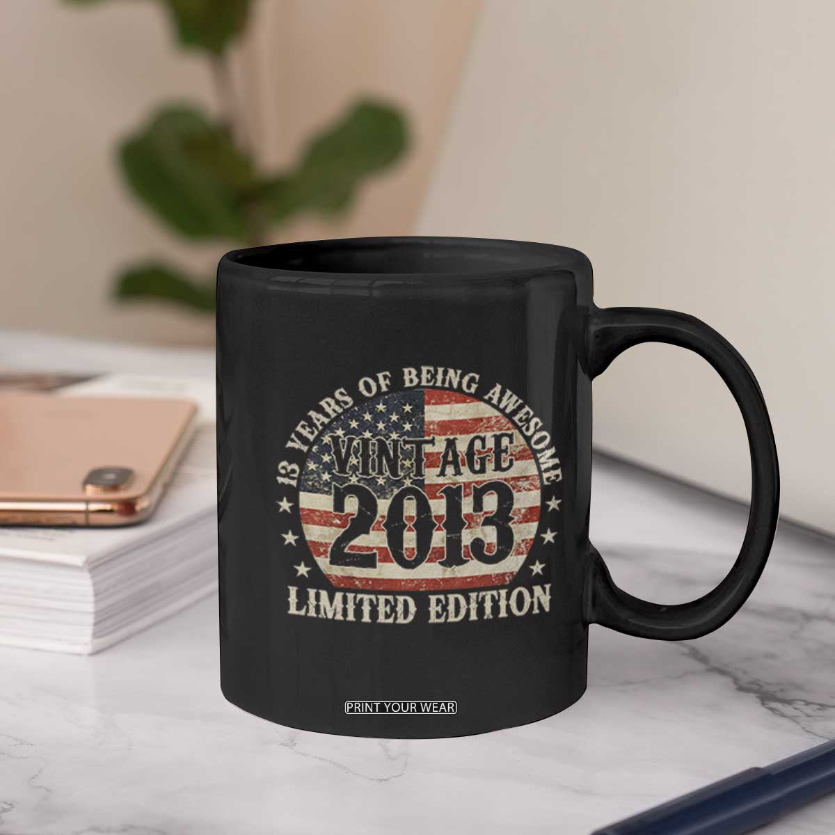 13th Birthday 2026 Coffee Mug Vintage 2013 Limited Edition 13 Years Of Being Awesome TS11 Print Your Wear