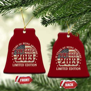 13th Birthday 2026 Ceramic Ornament Vintage 2013 Limited Edition 13 Years Of Being Awesome TS11 Print Your Wear