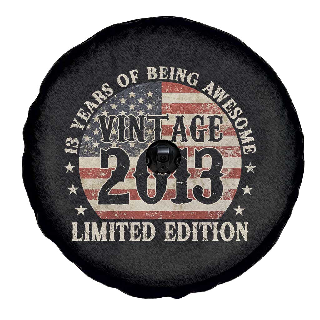 13th Birthday 2026 Spare Tire Cover Vintage 2013 Limited Edition 13 Years Of Being Awesome TS11 Print Your Wear