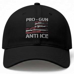 Pro Gun Anti Ice Baseball Cap Vintage American Flag 2nd Amendment Support TS11 Print Your Wear