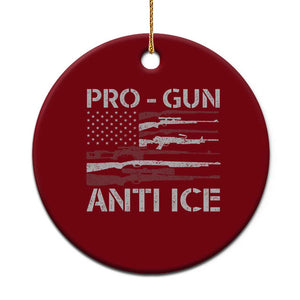 Pro Gun Anti Ice Ceramic Ornament Vintage American Flag 2nd Amendment Support TS11 1pc Red Print Your Wear