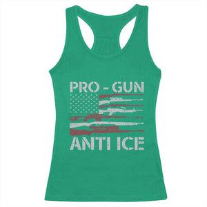 Pro Gun Anti Ice Racerback Tank Top Vintage American Flag 2nd Amendment Support TS11 Irish Green Print Your Wear
