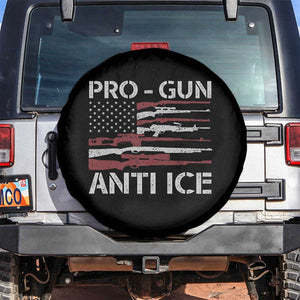 Pro Gun Anti Ice Spare Tire Cover Vintage American Flag 2nd Amendment Support TS11 No hole Black Print Your Wear
