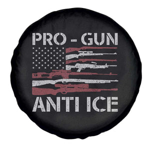 Pro Gun Anti Ice Spare Tire Cover Vintage American Flag 2nd Amendment Support TS11 Print Your Wear