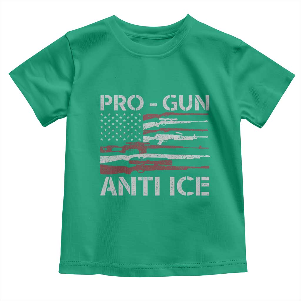 Pro Gun Anti Ice Toddler T Shirt Vintage American Flag 2nd Amendment Support TS11 Irish Green Print Your Wear