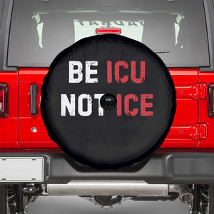 Be ICU Not ICE Spare Tire Cover Alex Pretti Memorial Tribute Minneapolis 2026 TS11 Black Print Your Wear