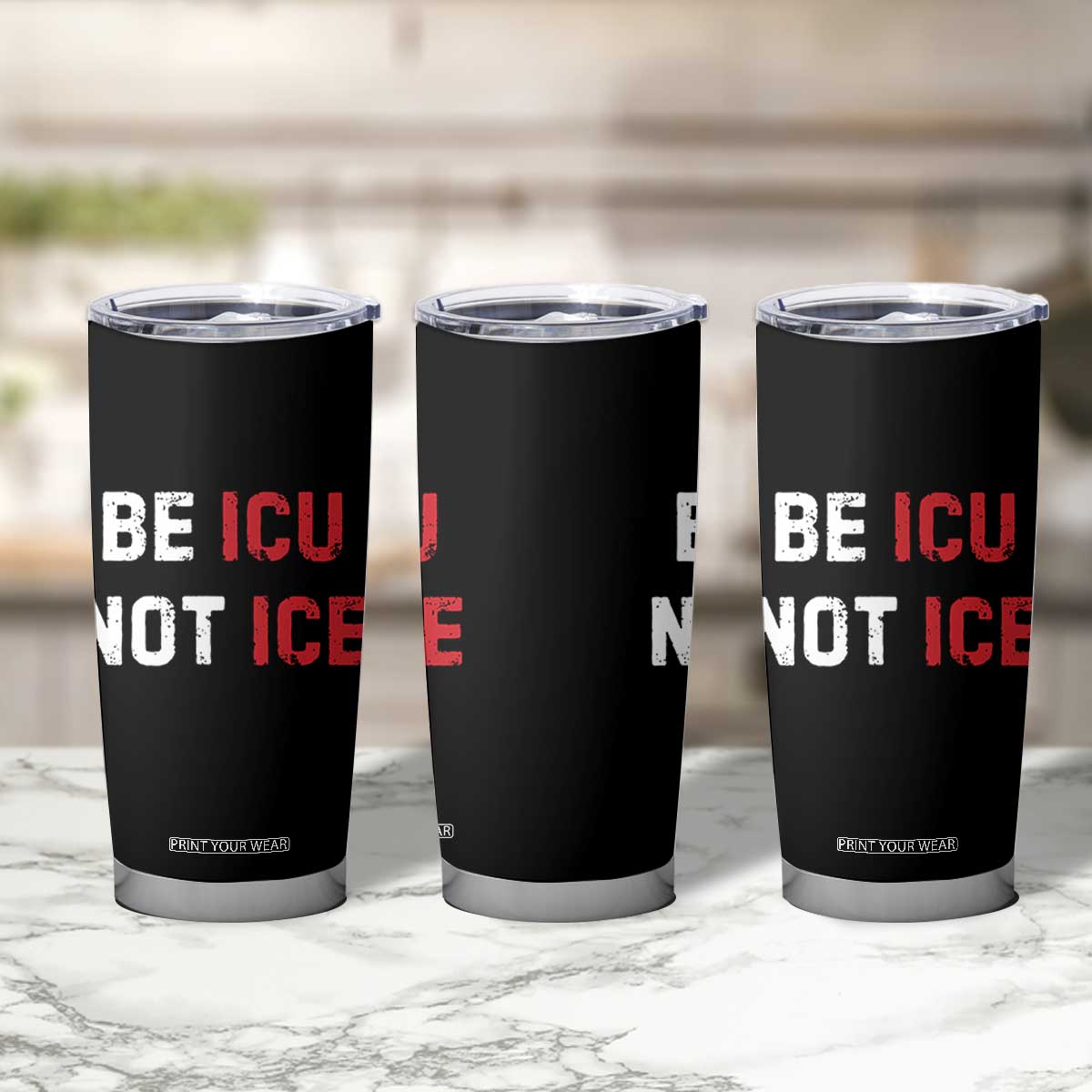 Be ICU Not ICE Tumbler Cup Alex Pretti Memorial Tribute Minneapolis 2026 TS11 Print Your Wear