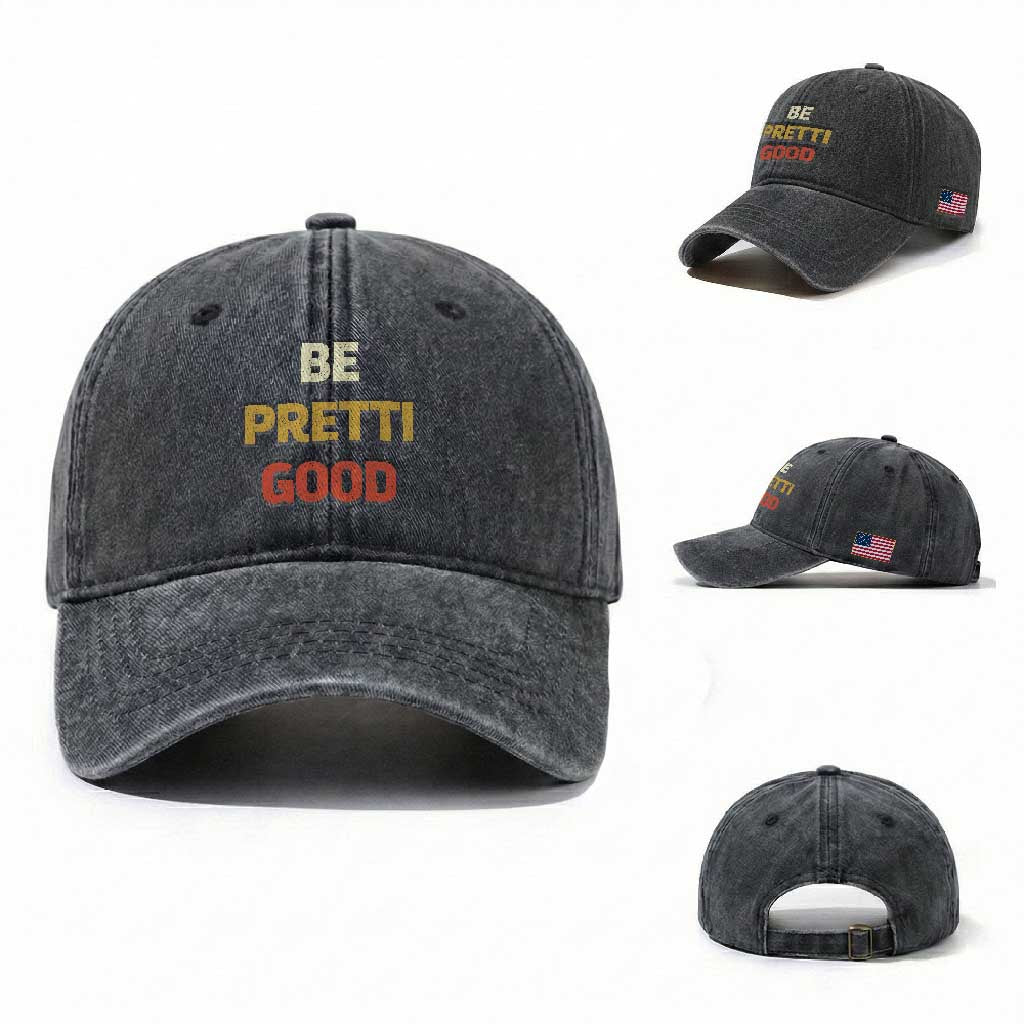 Be Pretti Good Washed Cotton Baseball Cap Minneapolis 2026 Memorial Tribute TS11 Washed Cap Universal Fit Dark Gray Print Your Wear