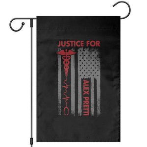 Justice For Alex Pretti Garden Flag Minneapolis Tribute 2026 ICU Nurse American Flag TS11 Black Print Your Wear