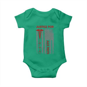 Justice For Alex Pretti Baby Onesie Minneapolis Tribute 2026 ICU Nurse American Flag TS11 Irish Green Print Your Wear