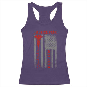 Justice For Alex Pretti Racerback Tank Top Minneapolis Tribute 2026 ICU Nurse American Flag TS11 Purple Print Your Wear