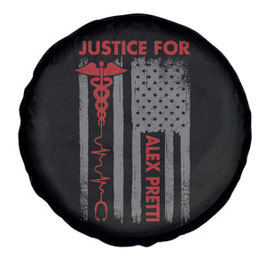 Justice For Alex Pretti Spare Tire Cover Minneapolis Tribute 2026 ICU Nurse American Flag TS11 Print Your Wear