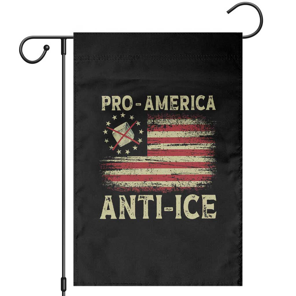 Pro American Anti Ice Garden Flag Resist Protest Support Immigrants Refugee TS11 Black Print Your Wear
