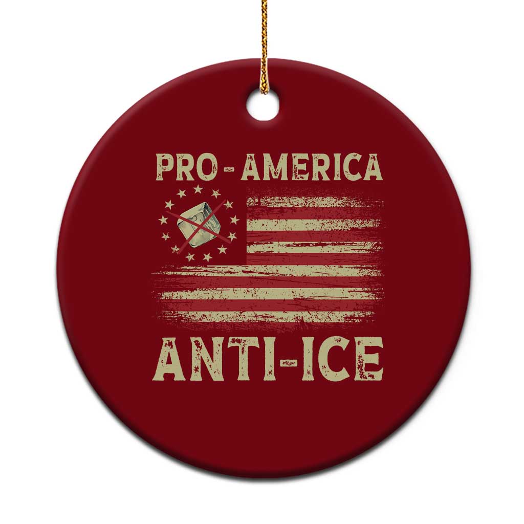 Pro American Anti Ice Ceramic Ornament Resist Protest Support Immigrants Refugee TS11 1pc Red Print Your Wear