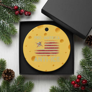 Pro American Anti Ice Ceramic Ornament Resist Protest Support Immigrants Refugee TS11 1pc Yellow Cheese Print Your Wear