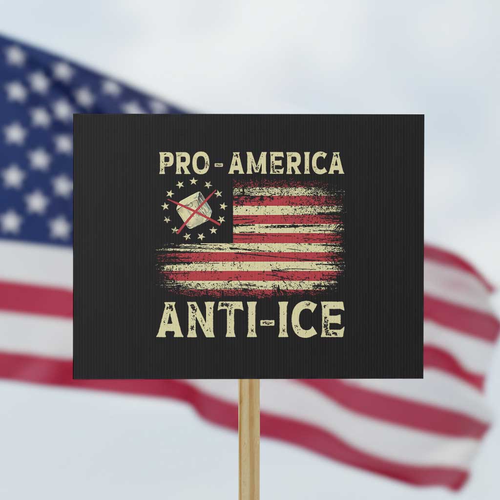 Pro American Anti Ice Protest Sign Resist Protest Support Immigrants Refugee TS11 Horizontal 18