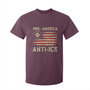 Pro American Anti Ice T Shirt For Kid Resist Protest Support Immigrants Refugee TS11 Maroon Print Your Wear