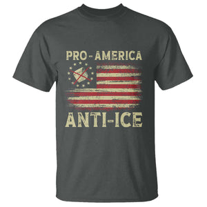 Pro American Anti Ice T Shirt - Resist Protest Support Immigrants Refugee Tee TS11 Dark Heather Print Your Wear