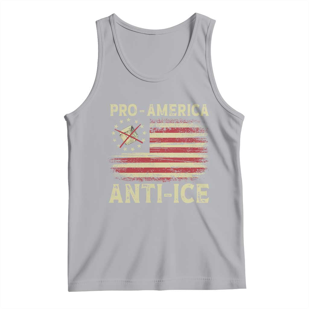 Pro American Anti Ice Tank Top Resist Protest Support Immigrants Refugee TS11 Athletic Heather Print Your Wear