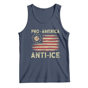 Pro American Anti Ice Tank Top Resist Protest Support Immigrants Refugee TS11 Navy Print Your Wear