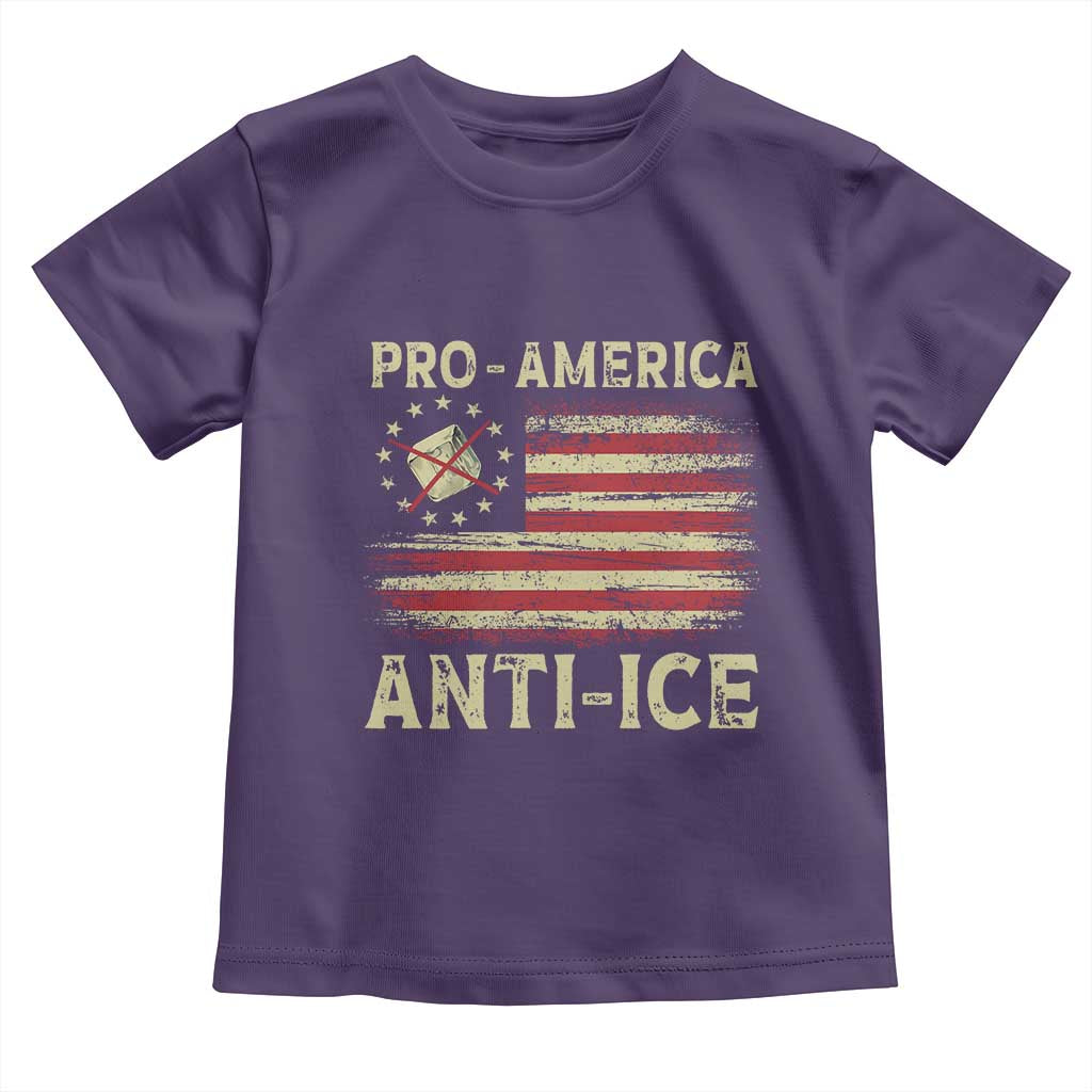 Pro American Anti Ice Toddler T Shirt Resist Protest Support Immigrants Refugee TS11 Purple Print Your Wear