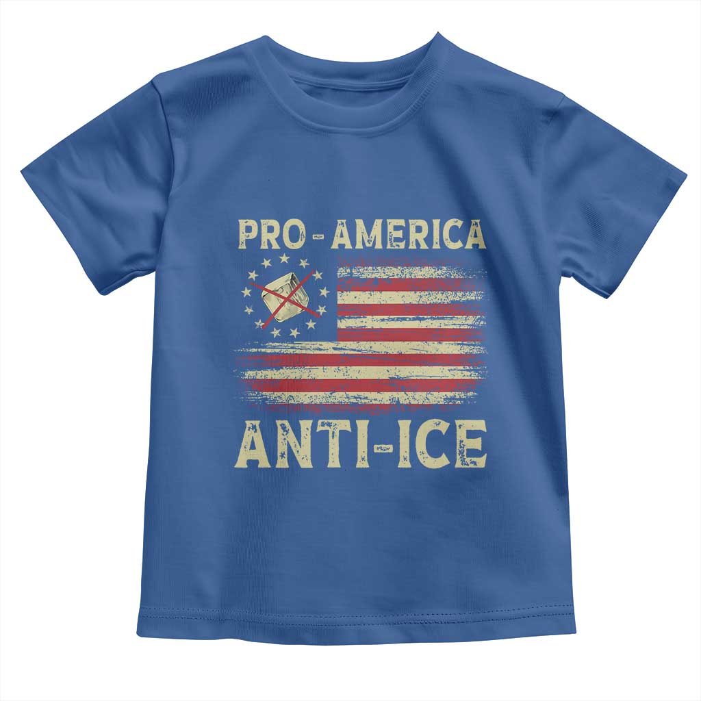 Pro American Anti Ice Toddler T Shirt Resist Protest Support Immigrants Refugee TS11 Royal Blue Print Your Wear